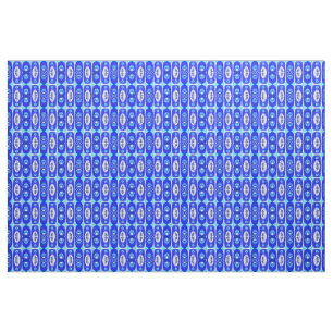 Blue moons fabric