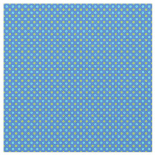 Blue Moons Turquoise Blue Green Polka Dots Fabric