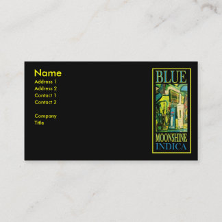 BLUE MOONSHINE INDICA BUSINESS CARD