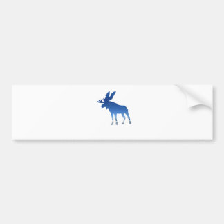 blue moose bumper sticker