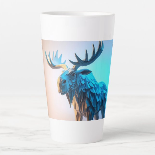Blue Moose Majesty Latte Mug (Front)