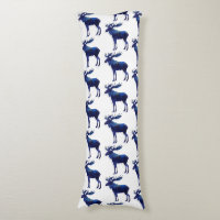 Blue Moose Silhouette Pattern