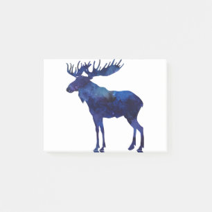 Blue Moose Silhouette Post-it Notes