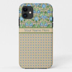 Blue Morning Glory Polkas iPhone 5 Case-Mate Case