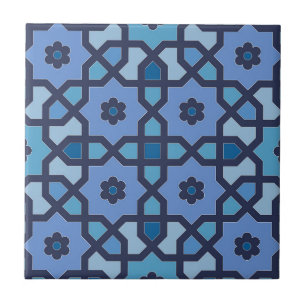 Blue Moroccan Art Ceramic Tile
