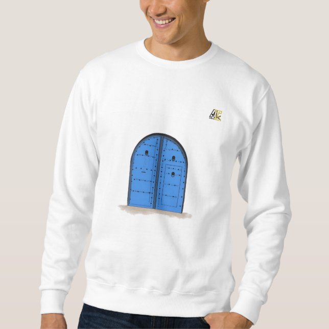 Blue Moroccan Door – Long Sleeve Shirt (Front)