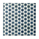 Blue Moroccan Star Pattern Tile<br><div class="desc">Blue and white Moroccan star pattern. High quality,  high resolution.</div>