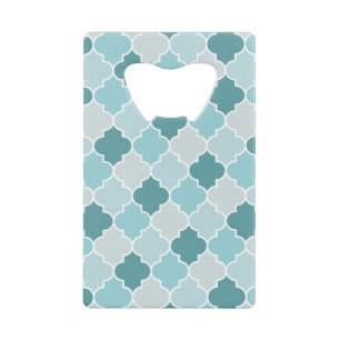 Blue Moroccan Trellis, Latticework, Quatrefoil