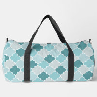 Blue Moroccan Trellis, Latticework, Quatrefoil