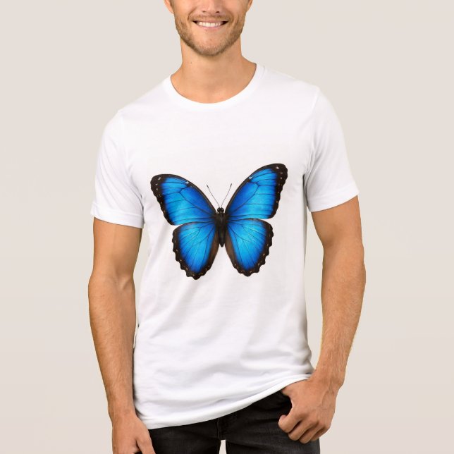Blue Morpho Brilliance Tri-Blend Shirt (Front)