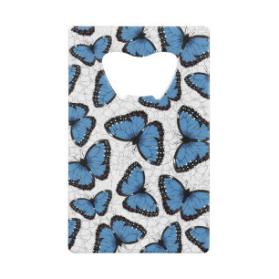 Blue morpho butterflies