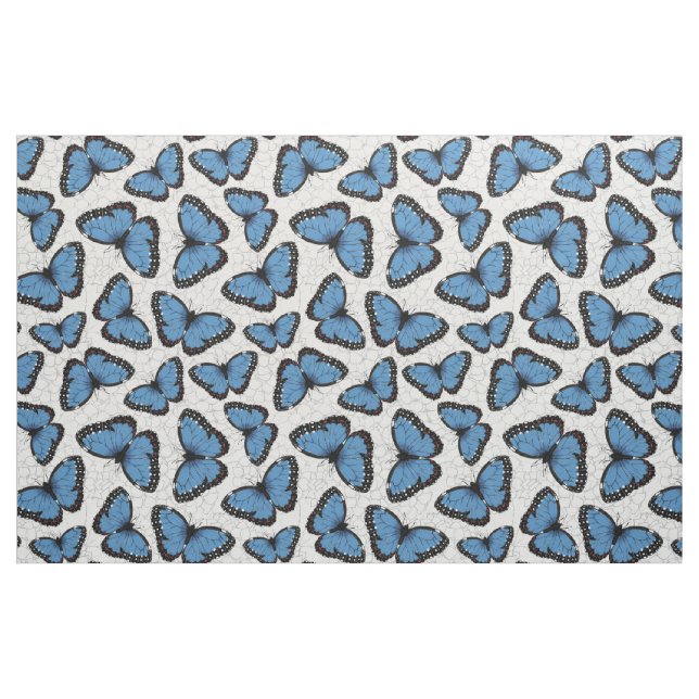 Blue morpho butterflies fabric (Fat Quarter)