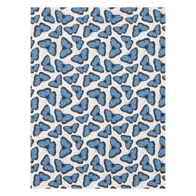 Blue morpho butterflies tablecloth (Front)