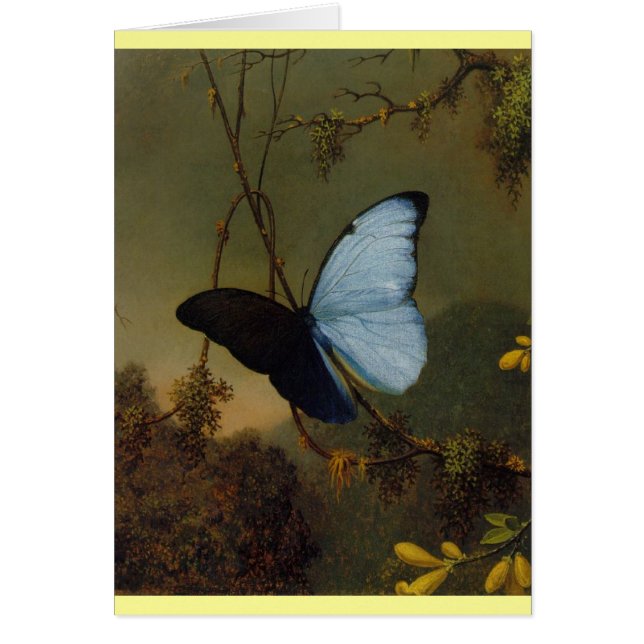 Blue Morpho Butterfly 1865 Spring Personalise Art (Front)