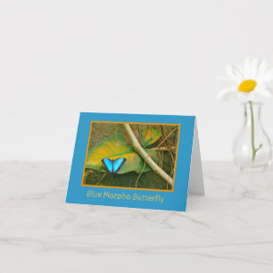 BLUE MORPHO BUTTERFLY #2 NOTECARD