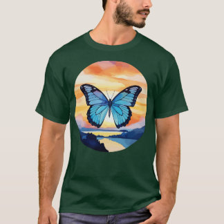 Blue Morpho Butterfly 32 T-Shirt