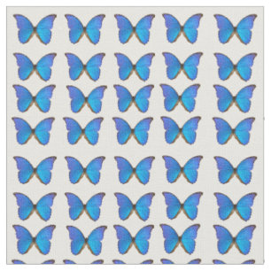 Blue Morpho Butterfly cotton fabric