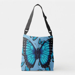 Blue Morpho Butterfly Crossbody Bag