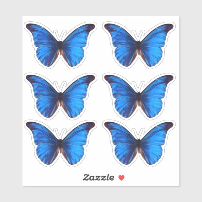 Blue Morpho Butterfly | Custom Cut Vinyl (Sheet)