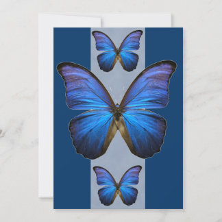 Blue Morpho Butterfly Invitations