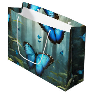 Blue Morpho Butterfly Large Gift Bag