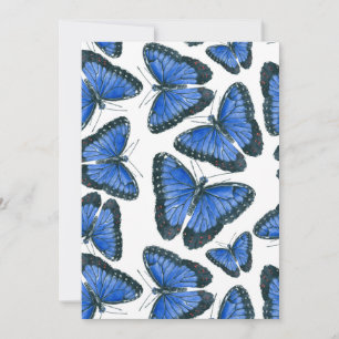 Blue morpho butterfly pattern design