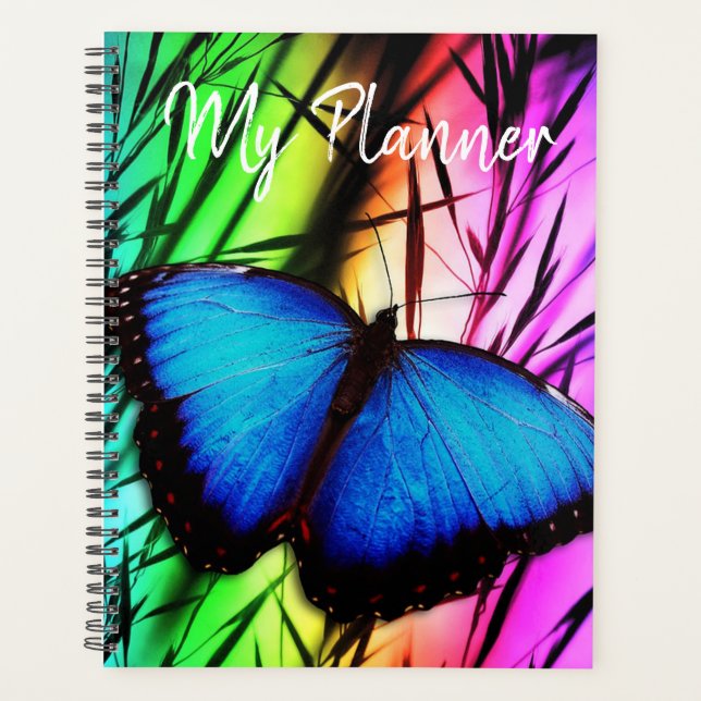 Blue Morpho Butterfly Planner (Front)
