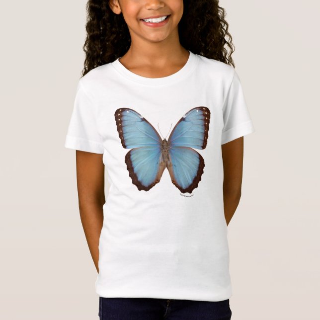 Blue Morpho Butterfly T-Shirt (Front)