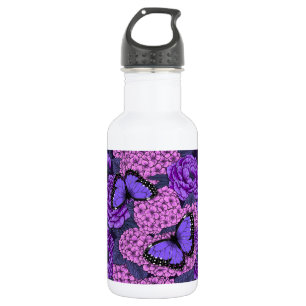 Blue morpho garden 2 532 ml water bottle