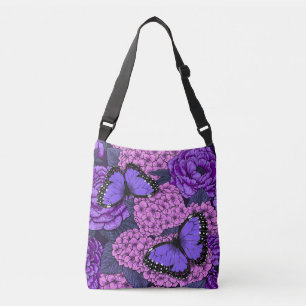 Blue morpho garden 2 crossbody bag