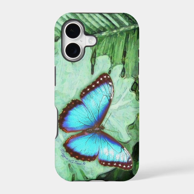 Blue Morpho iPhone Case (Back)