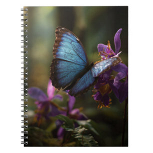 Blue Morpho Iris Notebook