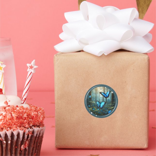 Blue Morpho Sticker (Party)