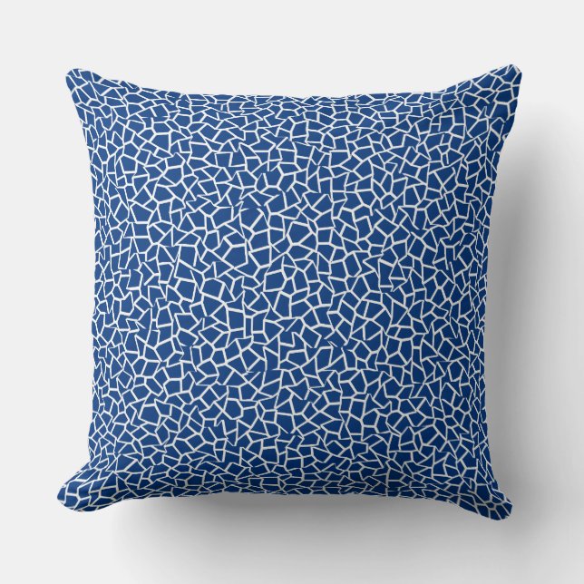  Blue Mosaic Cushion (Front)