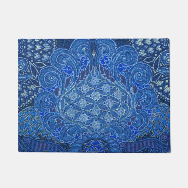 Blue Mosaic Detail, Germany Doormat (Front)