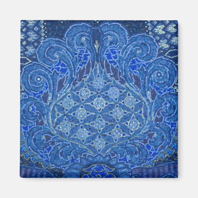 Blue Mosaic Detail, Germany Magnet (Front)