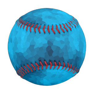 Blue Mosaic Geometric Pattern Baseball