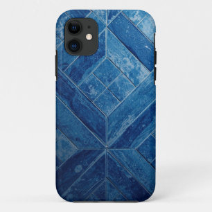 Blue Mosaic Pattern Mobile Case