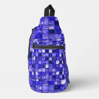 Blue mosaic pattern