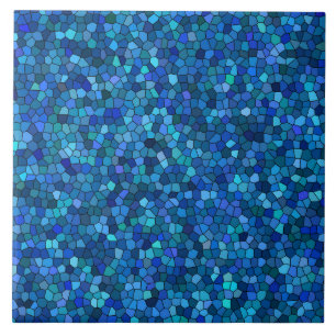 Blue Mosaic Pattern Tile