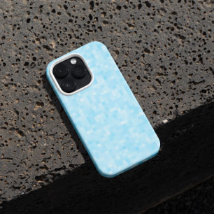 Blue Mosaic Pixelation iPhone 13 Case