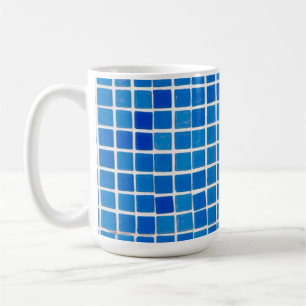 Blue Mosaic Tile Coffee Mug