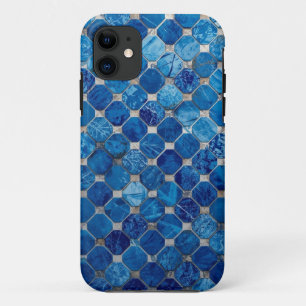 Blue Mosaic Tile Pattern Mobile Case