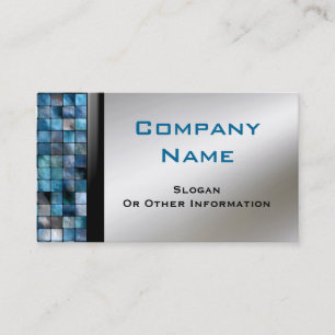 Blue Mosaic Tiles Business Cards
