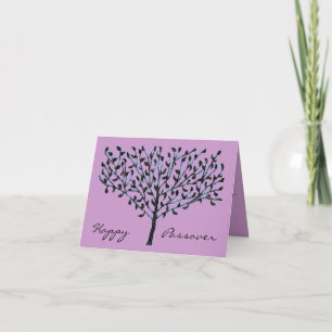 Blue Mosaic Tree Passover Card