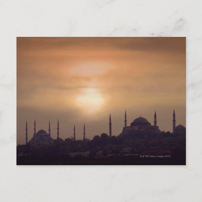 Blue Mosque and Hagia Sophia Turkey, Istanbul Postcard (Front)