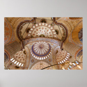 Blue Mosque Ceiling Detail Poster