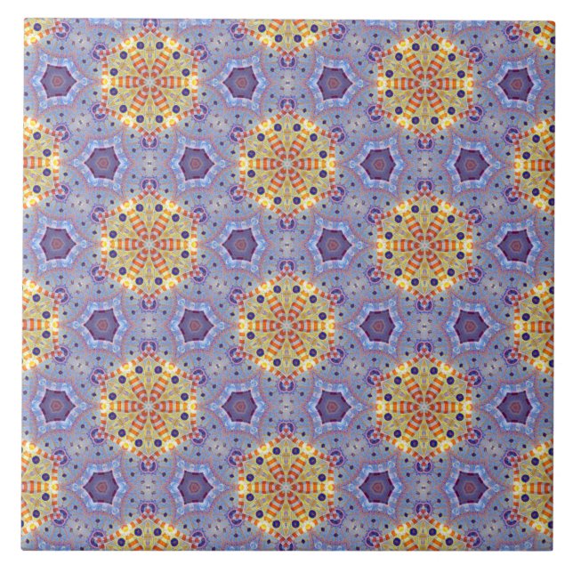 Blue Mosque Dome Goldfish Tile (Front)