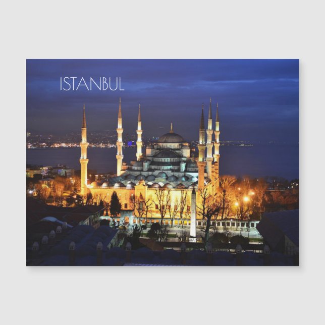 Blue Mosque in Istanbul at Night (Front)