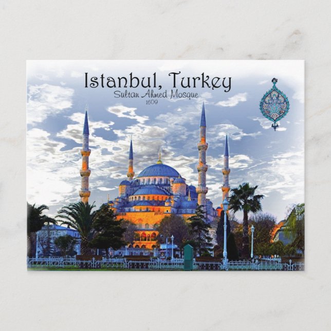 Blue Mosque- Istanbul Postcard (Front)